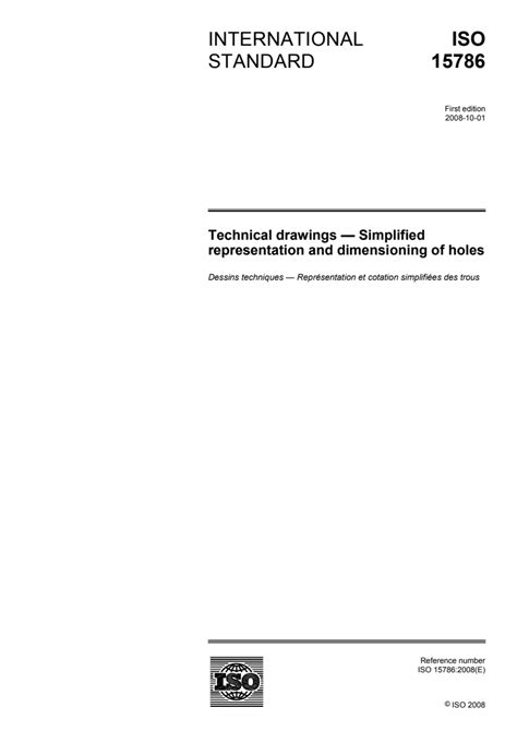 INTERNATIONAL ISO STANDARD 15786.